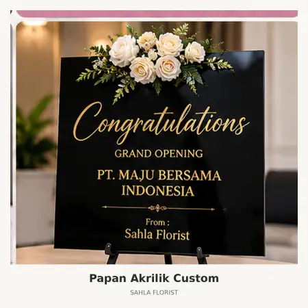 Papan Bunga Akrilik Ciamis